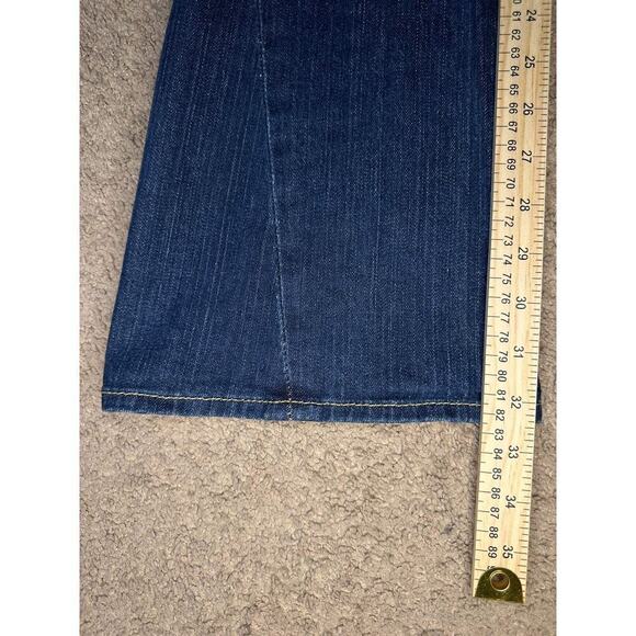 True Religion Joey Twisted Seam T Pocket Denim Bootcut Flare Jeans Women 26 x 32 - Picture 10 of 10
